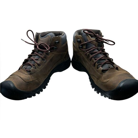 KEEN Targhee III Mid Hiking Boots Men’s 10.5 Brown Leather Trail Outdoor
